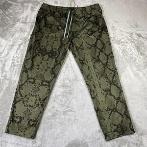 Lululemon Pant Women 12 Olive Green Yoga Pant High Rise Snakeskin Fatigue Gator